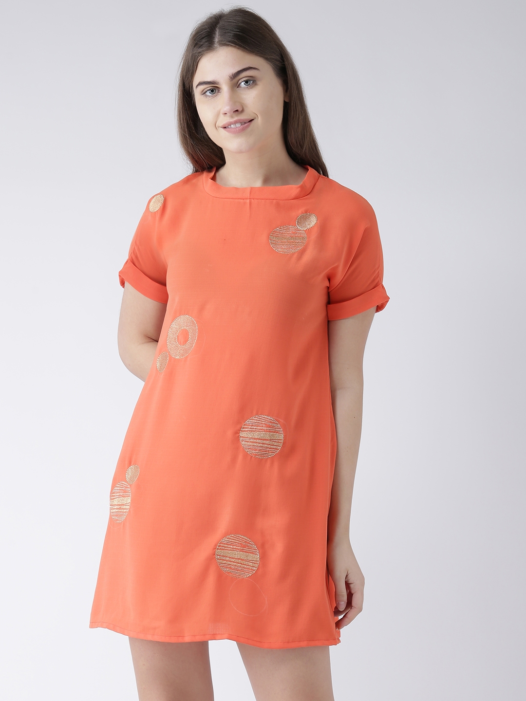 Silver Orange Dresses