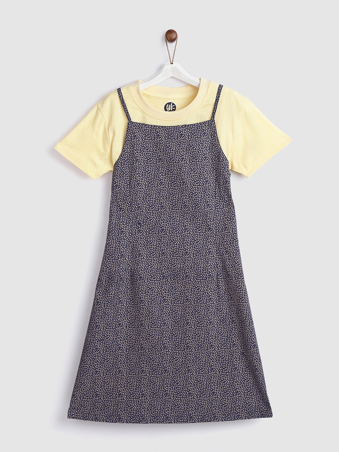Navy and Yellow Girls Dress