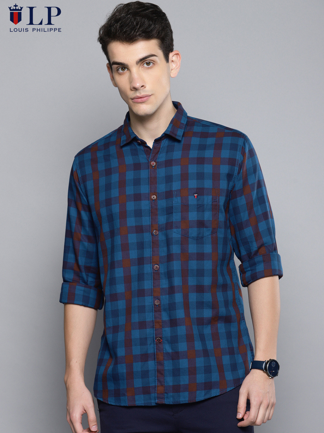 Buy Louis Philippe Sport Men Blue 