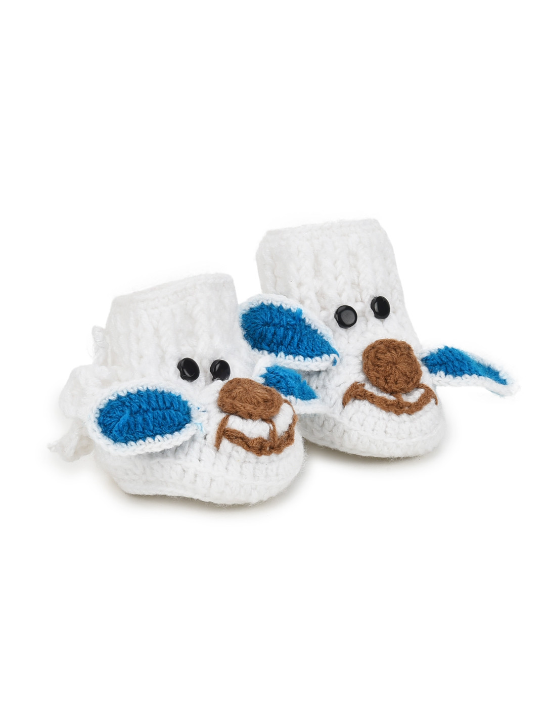 CHUTPUT Kids White Elephant-Shaped Booties