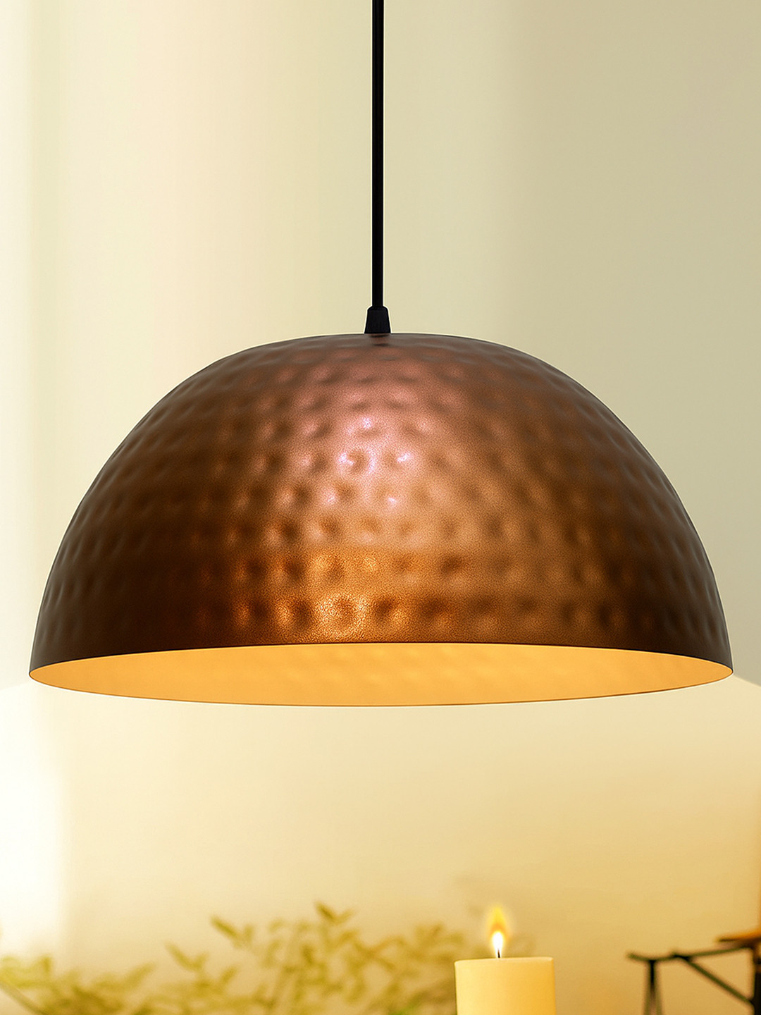 Homesake Copper-Toned Solid Hanging Light