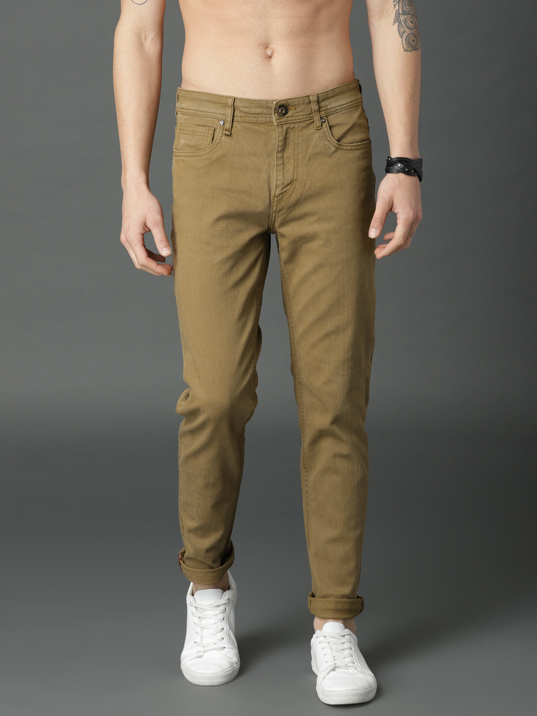 mid rise khaki pants