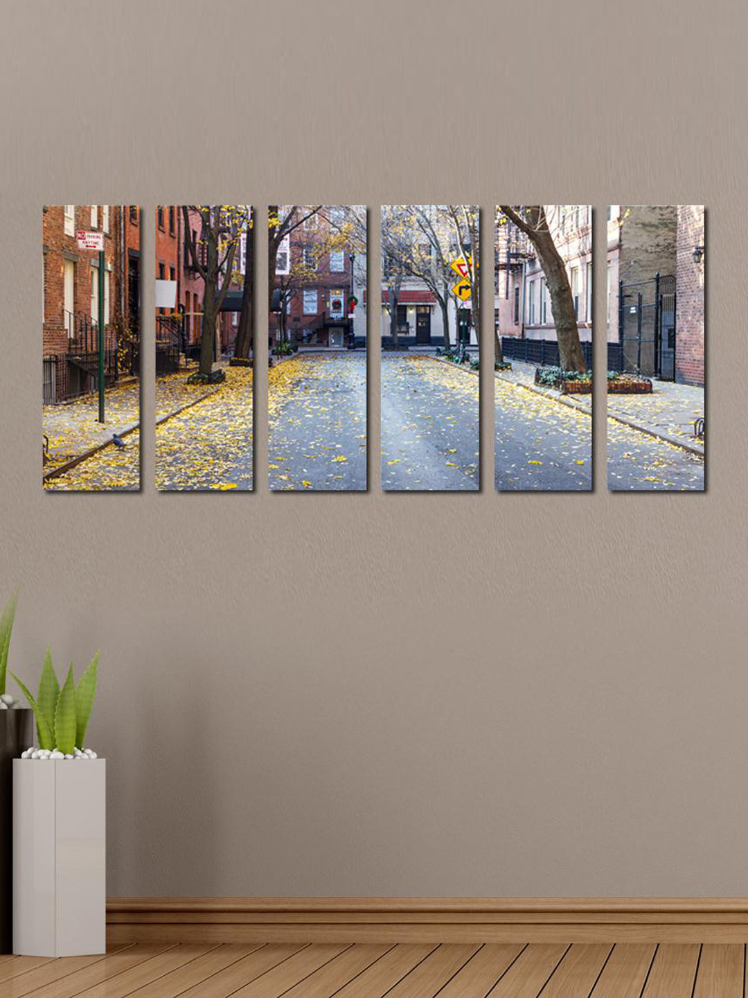999Store Multicoloured Set of 6 City Scape Wall Art