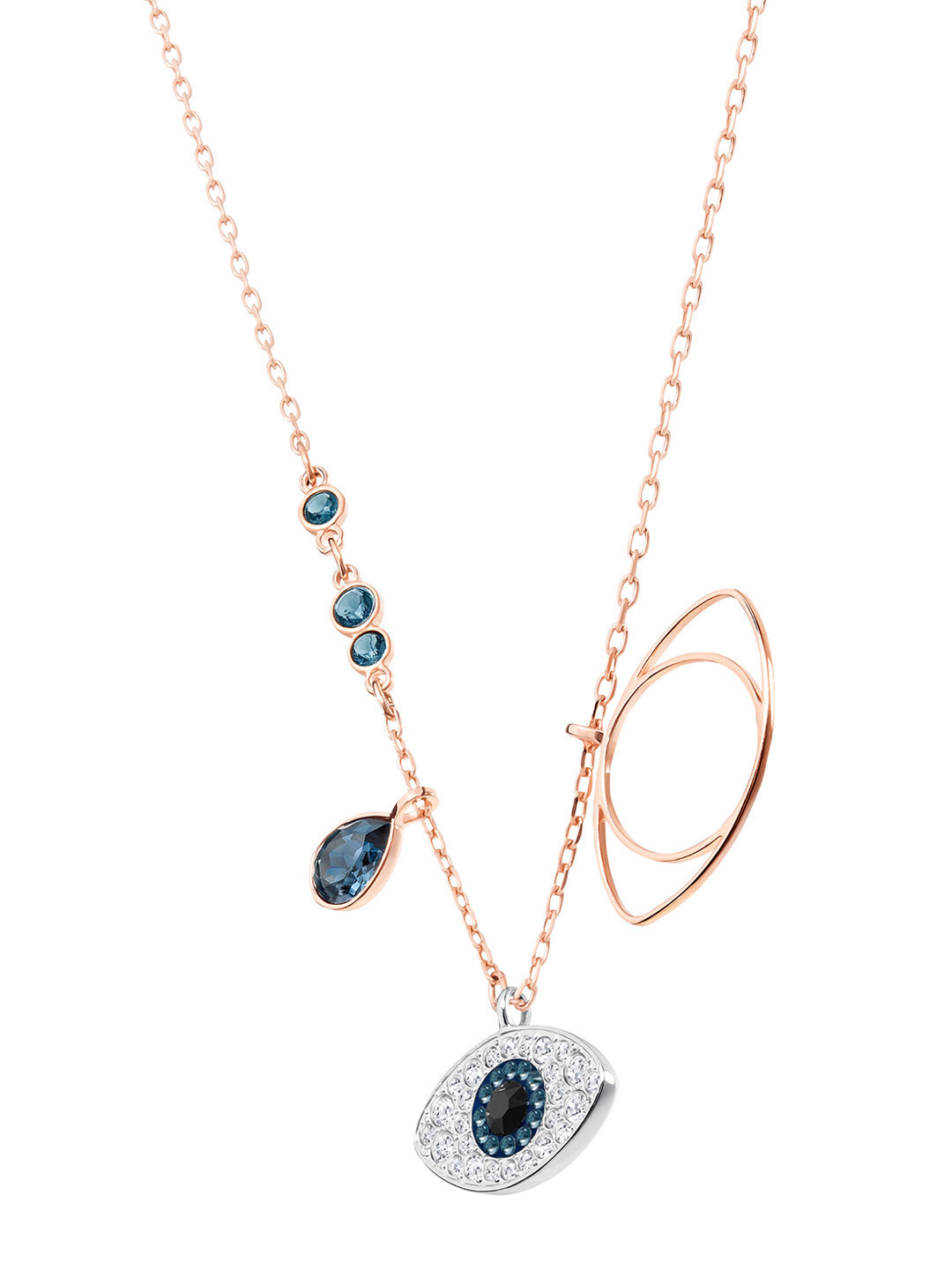 SWAROVSKI Bronze-Toned Rose Gold-Plated Chain