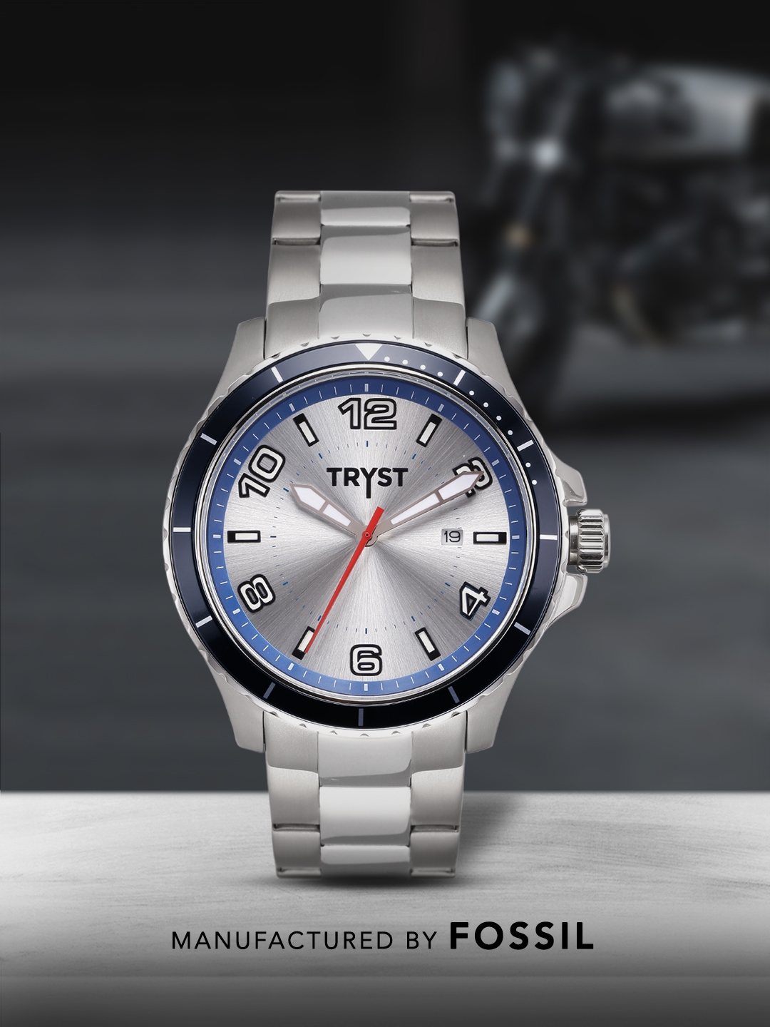 Fossil silver watch online mens