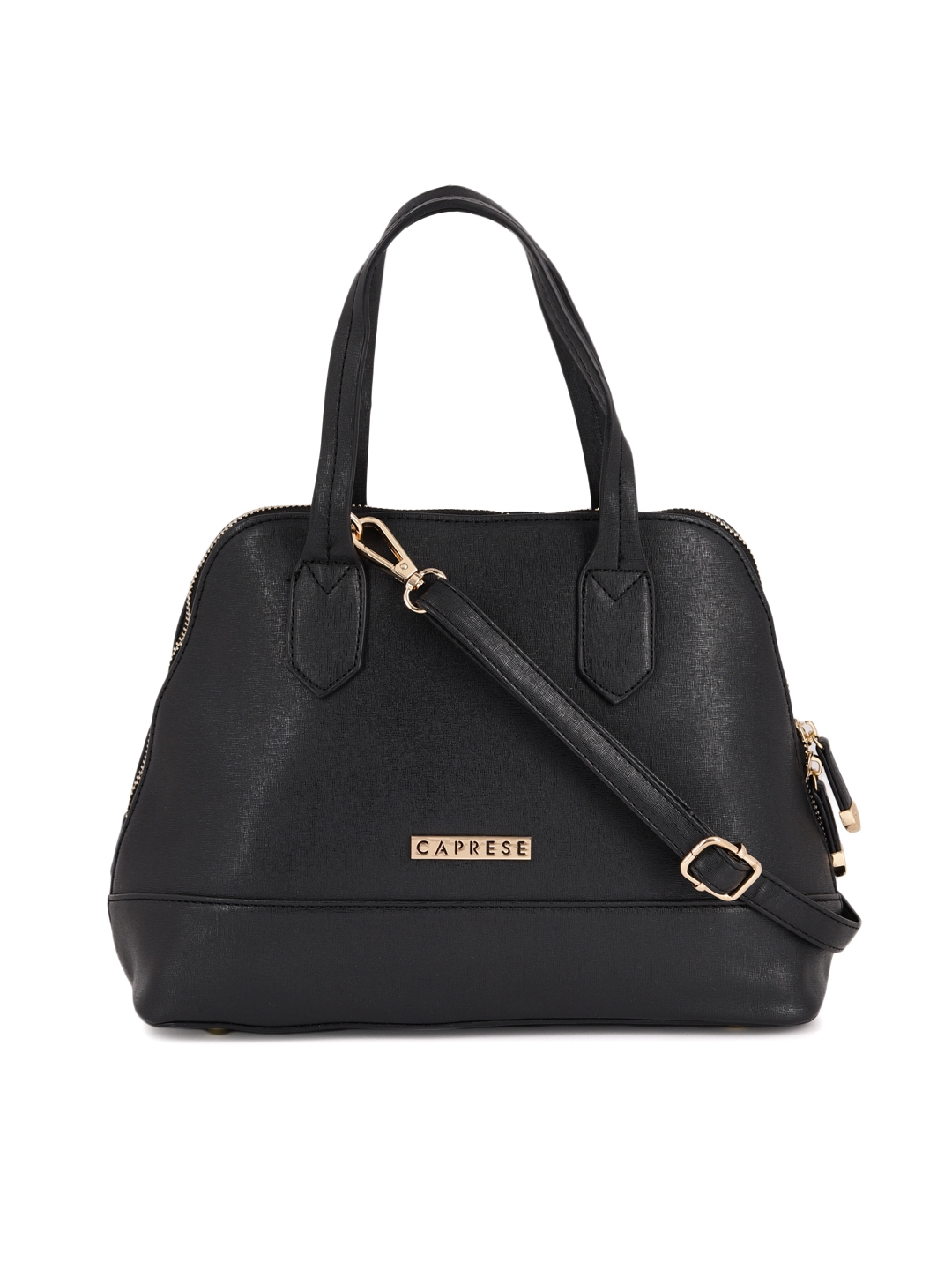 Caprese black solid handheld bag sale