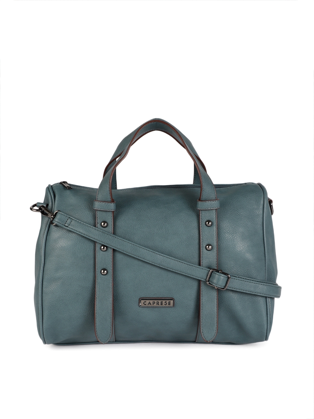 Caprese blue solid online handheld bag