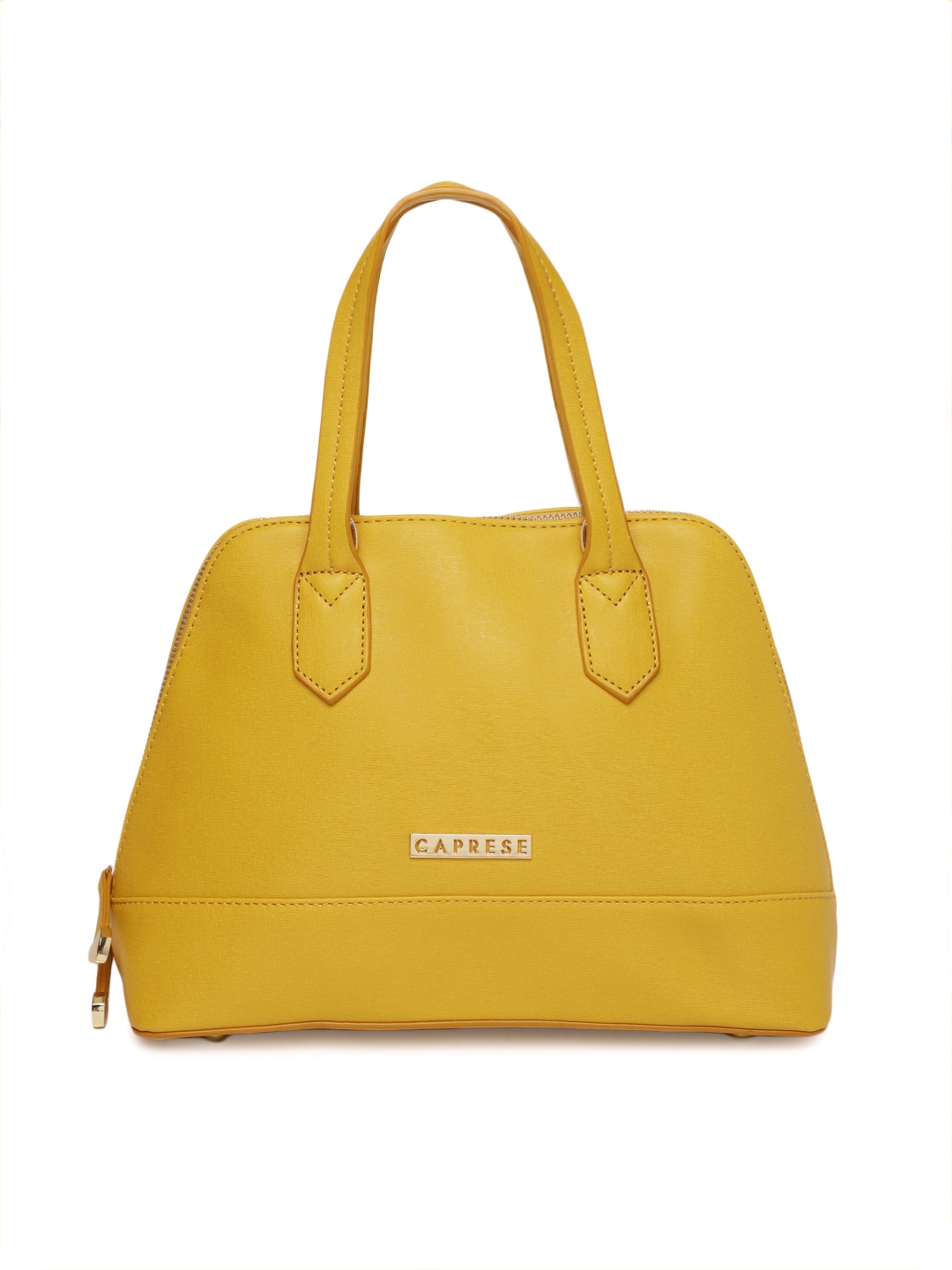 Buy Caprese Yellow Solid Handheld Bag Handbags for Women 7532341 Myntra