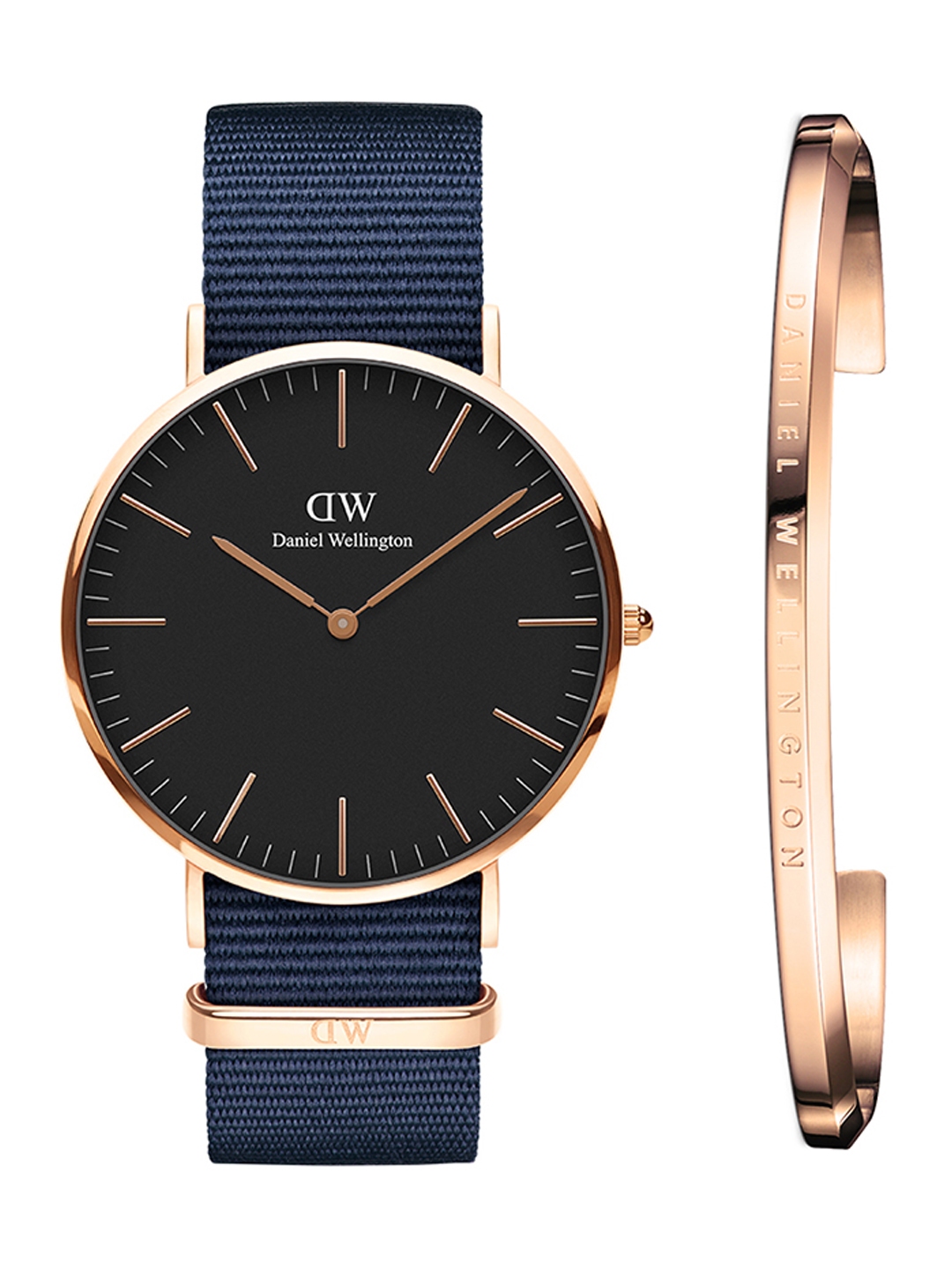 Buy Daniel Wellington Men Classic Black Bayswater 40mm & Bracelet Watch Gift Set DW00500269 - Watch Gift Set for Men 7539764 | Myntra