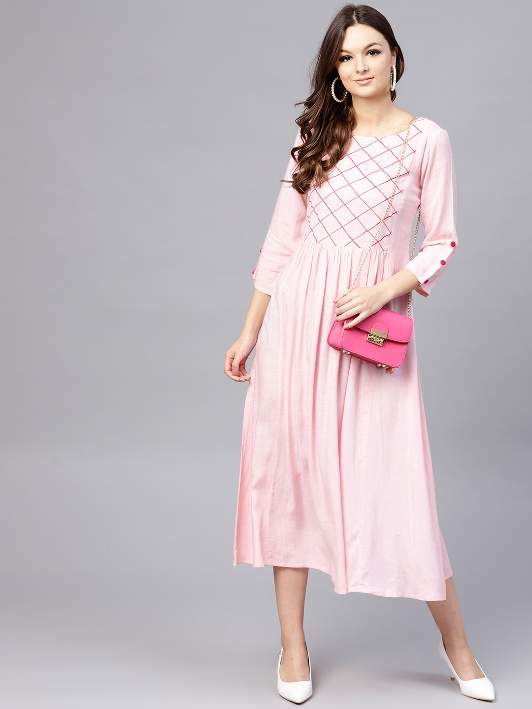 a line dress myntra