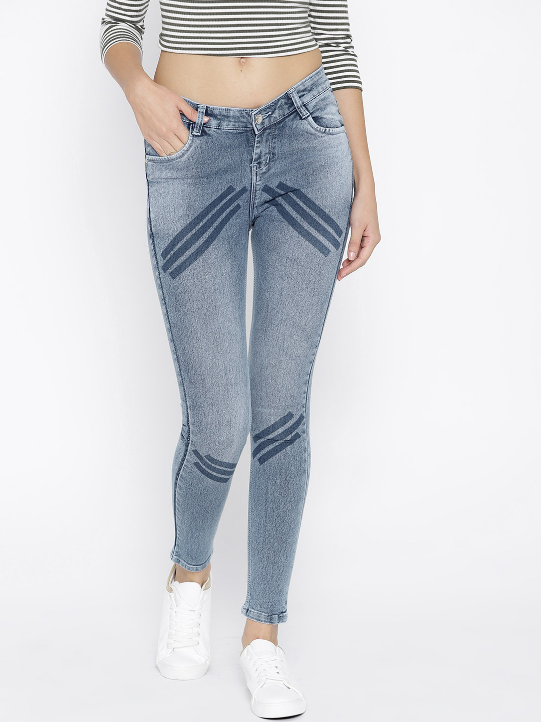 purple feather jeans