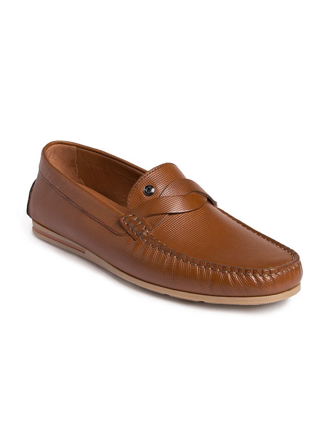 Buy TONI ROSSI Men Tan Brown Leather 