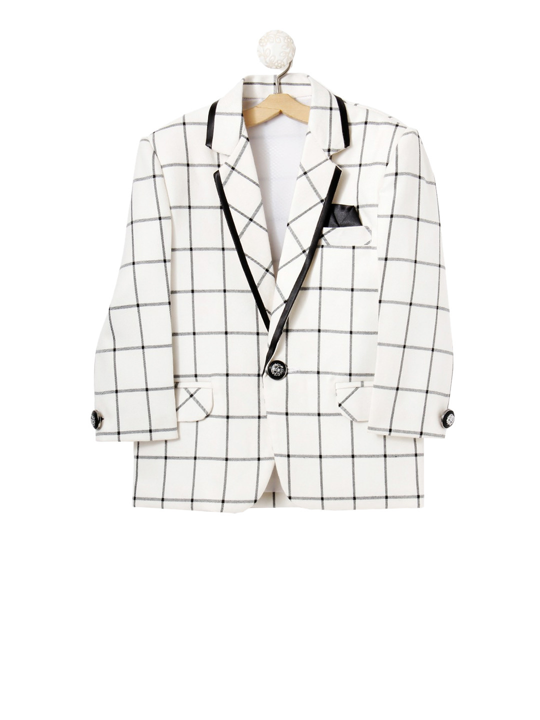 white check coat