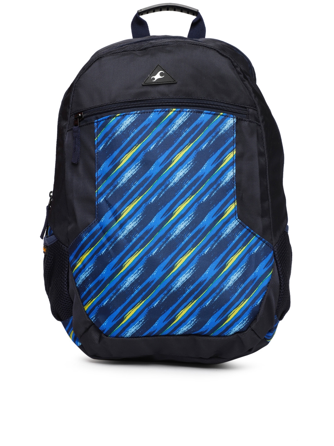 fastrack unisex navy blue solid backpack