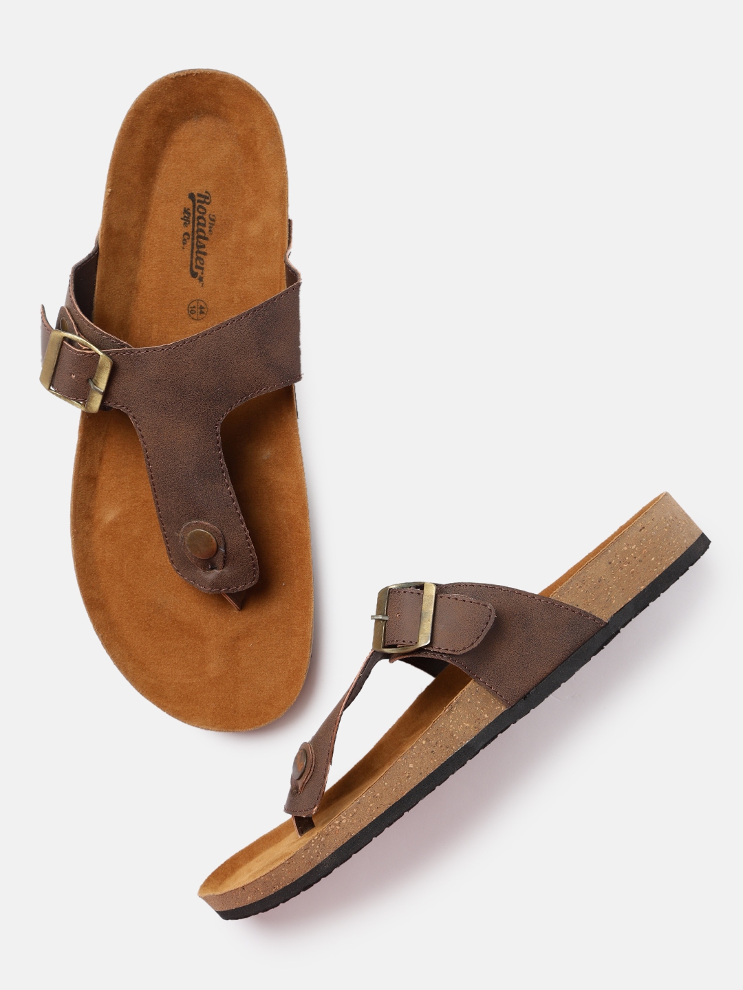 Buy Roadster Men Brown Comfort Sandals 