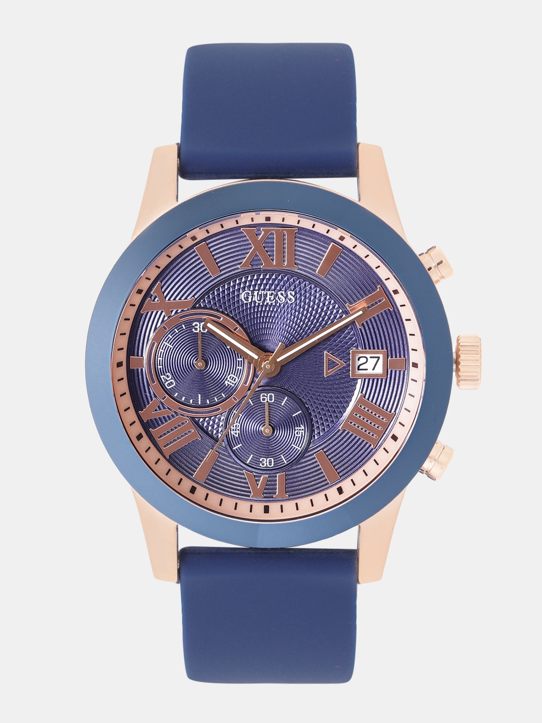 Buy GUESS Men Navy Blue Chronograph Watch W1055G2 Watches for Men 7577129 Myntra