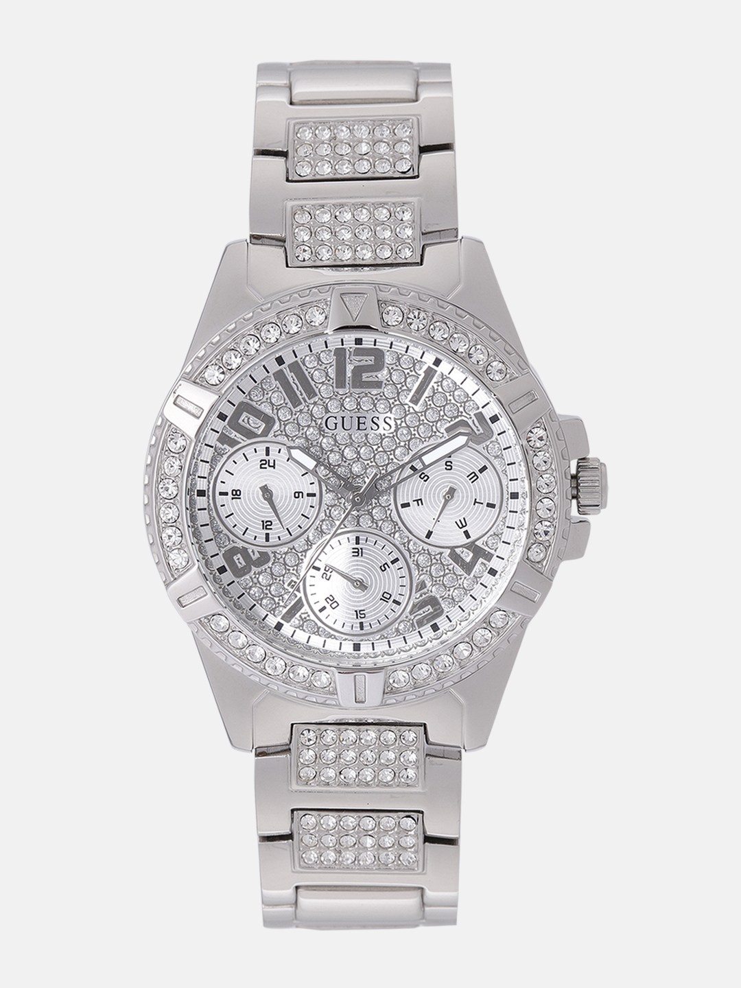 Buy GUESS Women Silver Toned Analogue Watch W1156L1 Watches for Women  7577173 Myntra