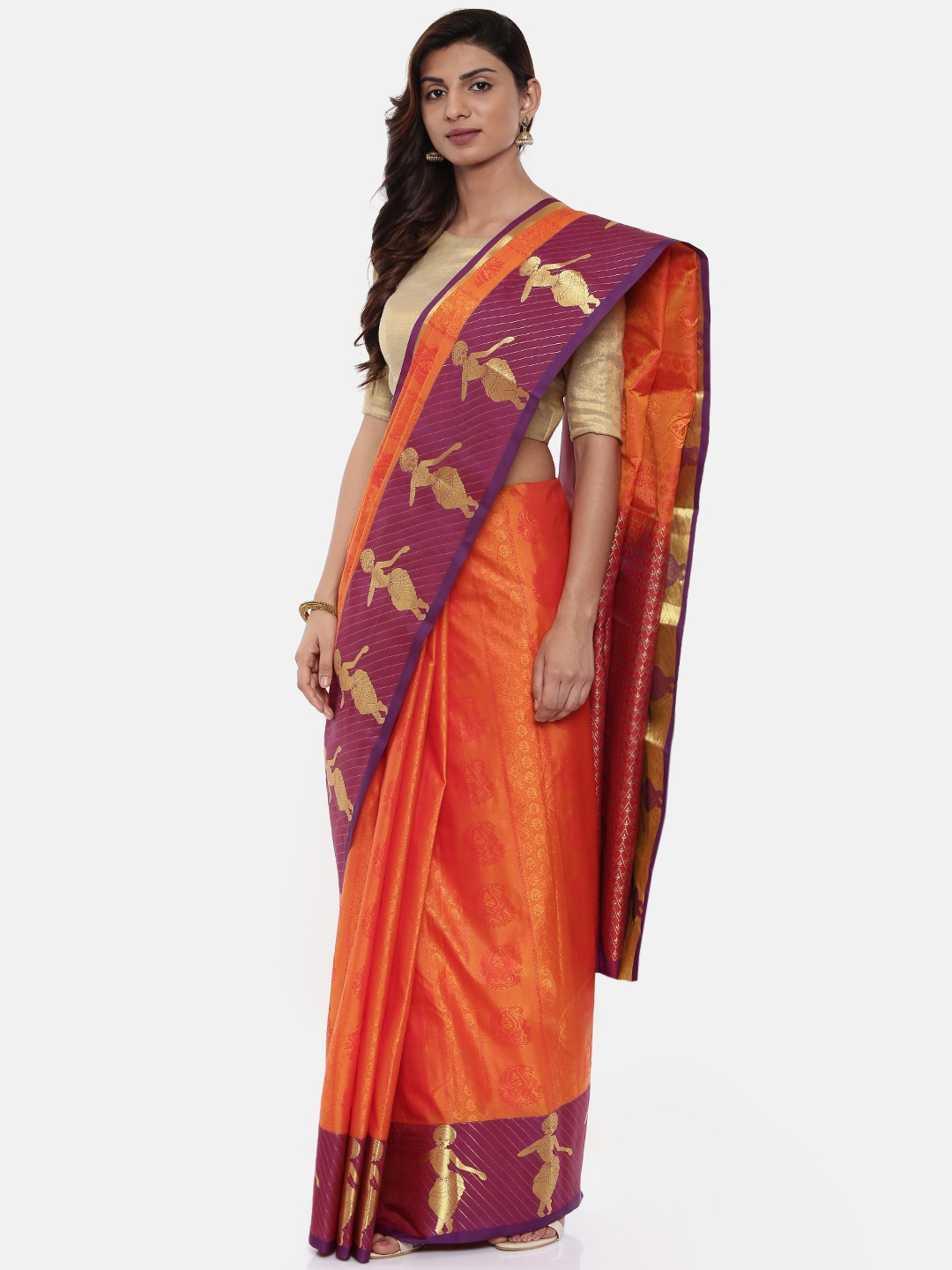 myntra pure silk sarees