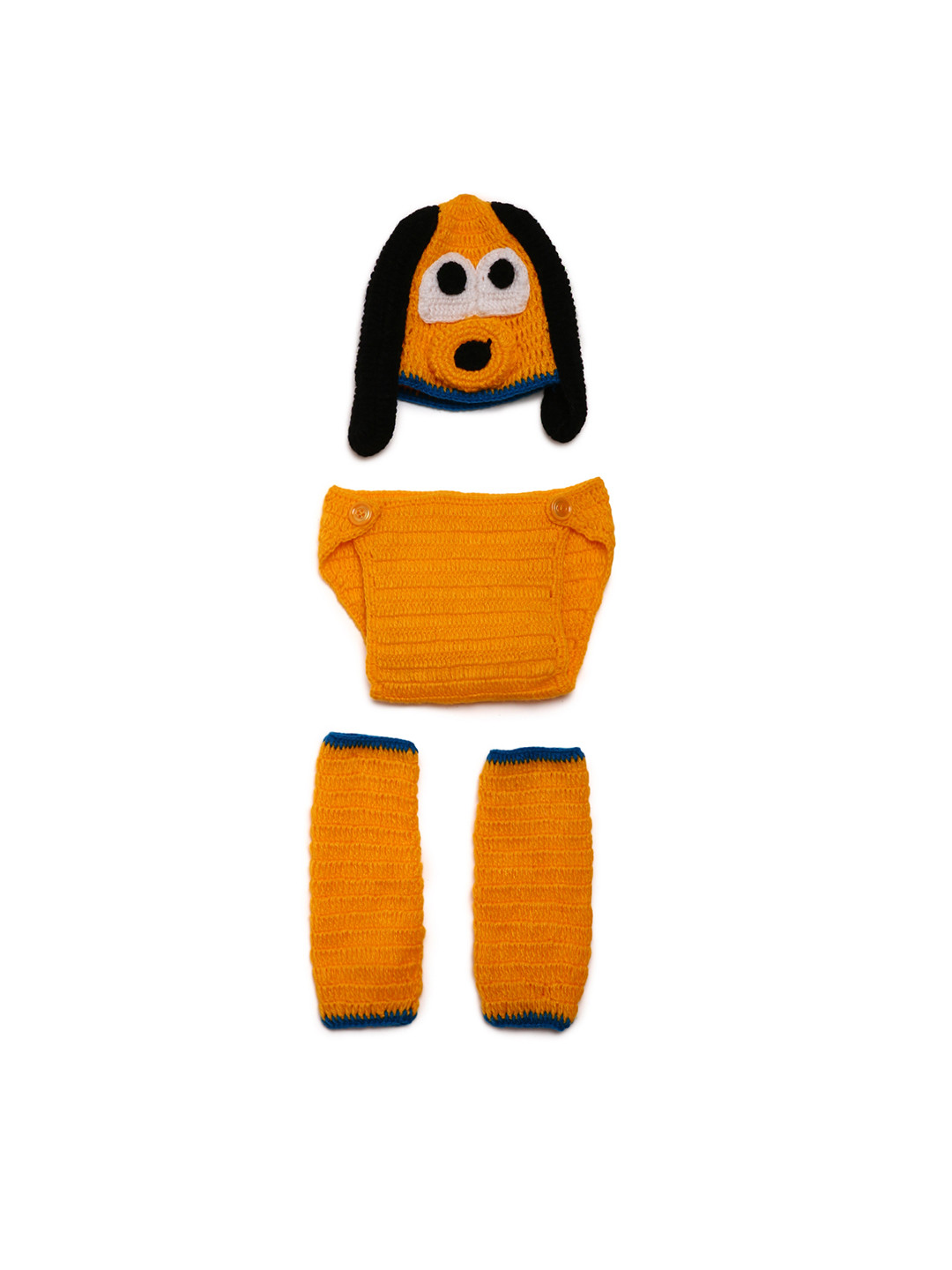 CHUTPUT Unisex Orange Self-Design Visor Cap