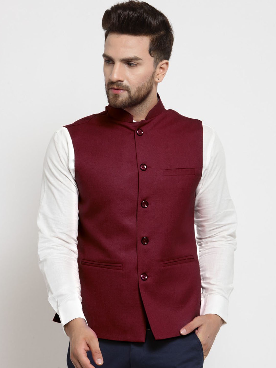 Maroon colour best sale jacket