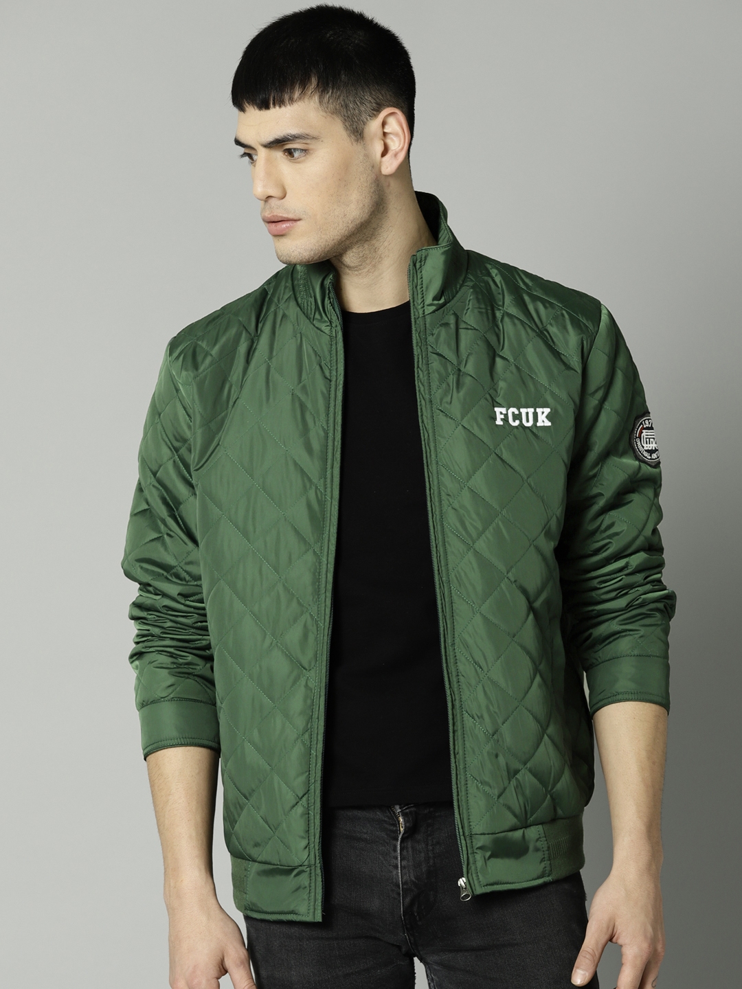 French connection cheap green jacket