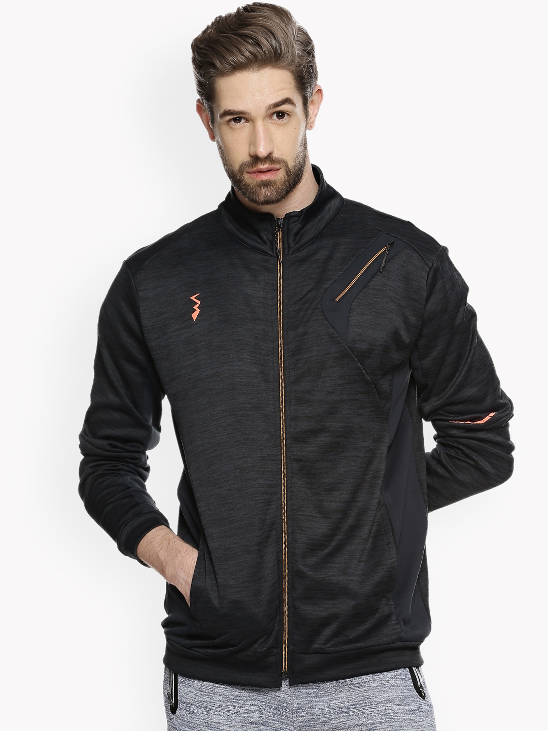 Campus sutra black jacket top