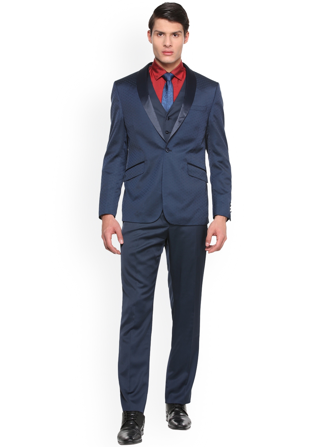 three piece suit myntra