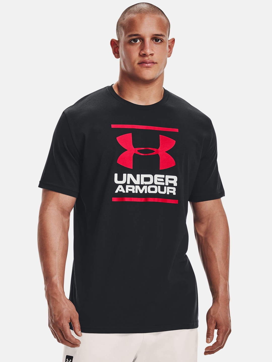 UNDER ARMOUR Men Black Printed UA GL Foundation T-shirt