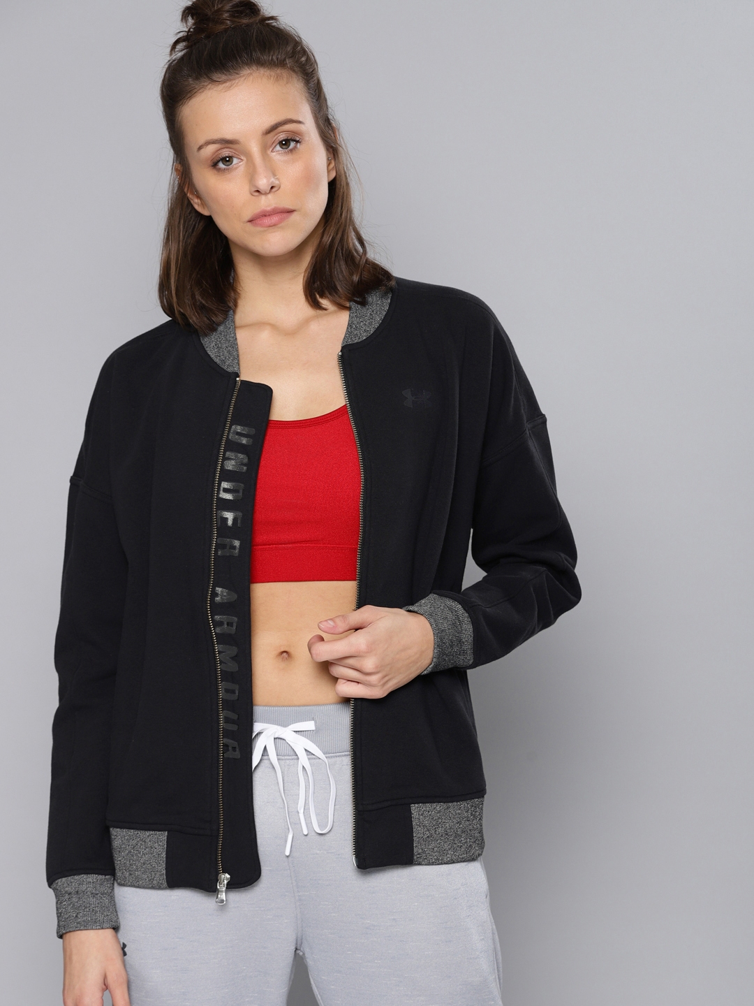 Under armour shop threadborne fleece bomber