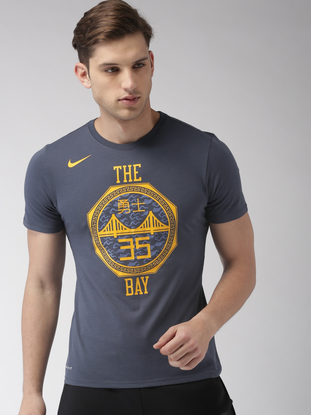 Buy Nike Teal Blue Printed AS GSW M NK DRY TEE ES CE NN T Shirt - Tshirts  for Men 7616380 | Myntra