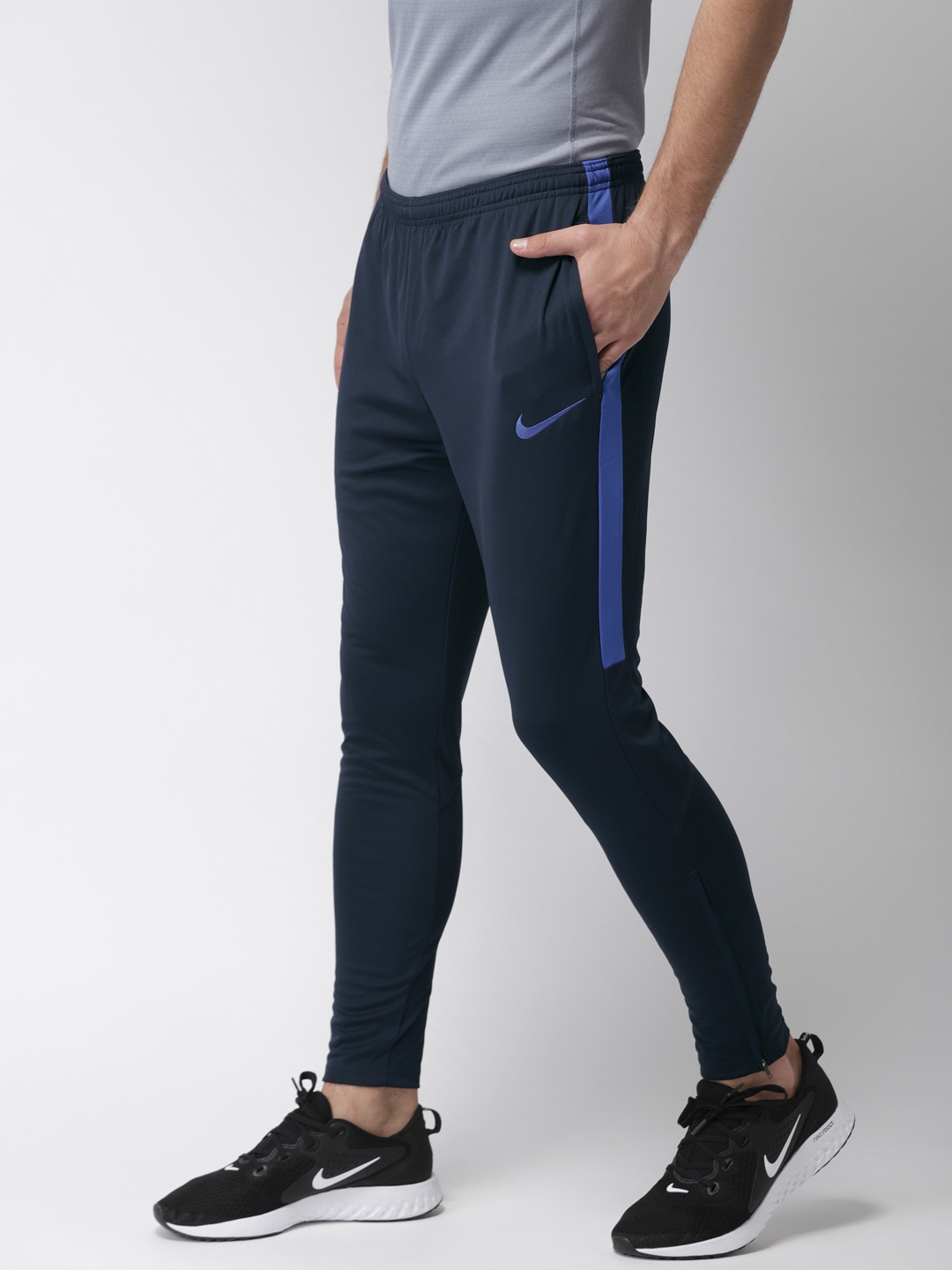 Buy Nike Men Navy Solid Fit THRMA ACDMY KPZ Football Track - Track Pants for Men 7616614 | Myntra