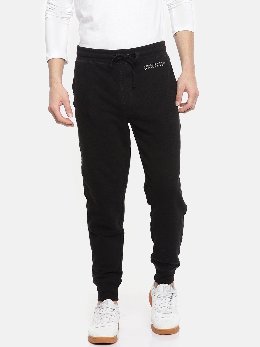 smart joggers mens black