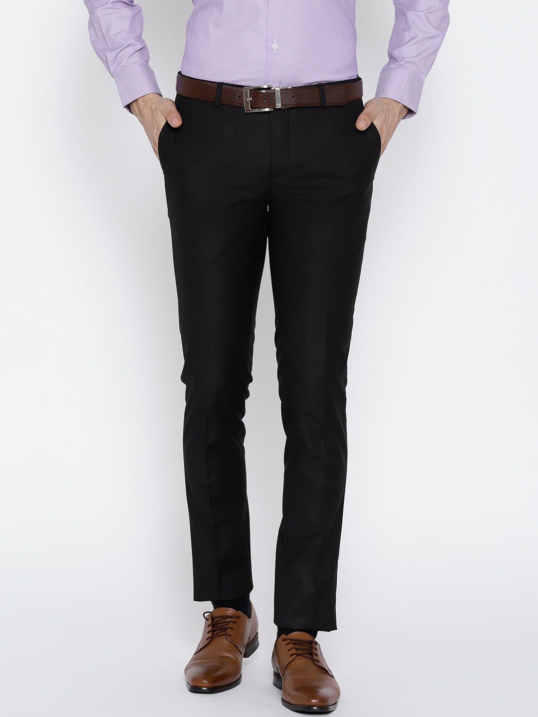 Buy J Hampstead Men Black Lean Fit 