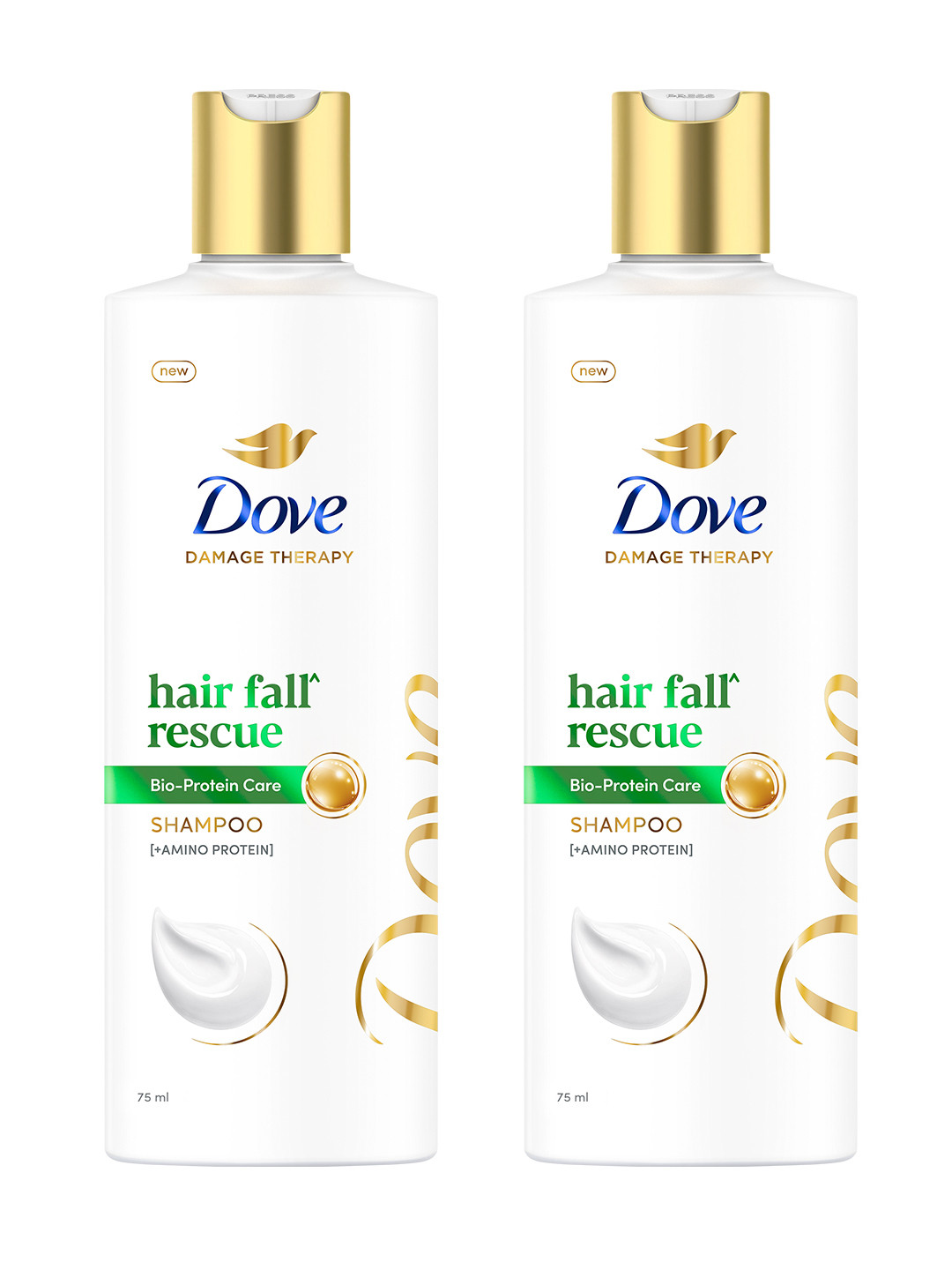 Dove Pack of 2 Hair Therapy Hair Fall Rescue Shampoo
