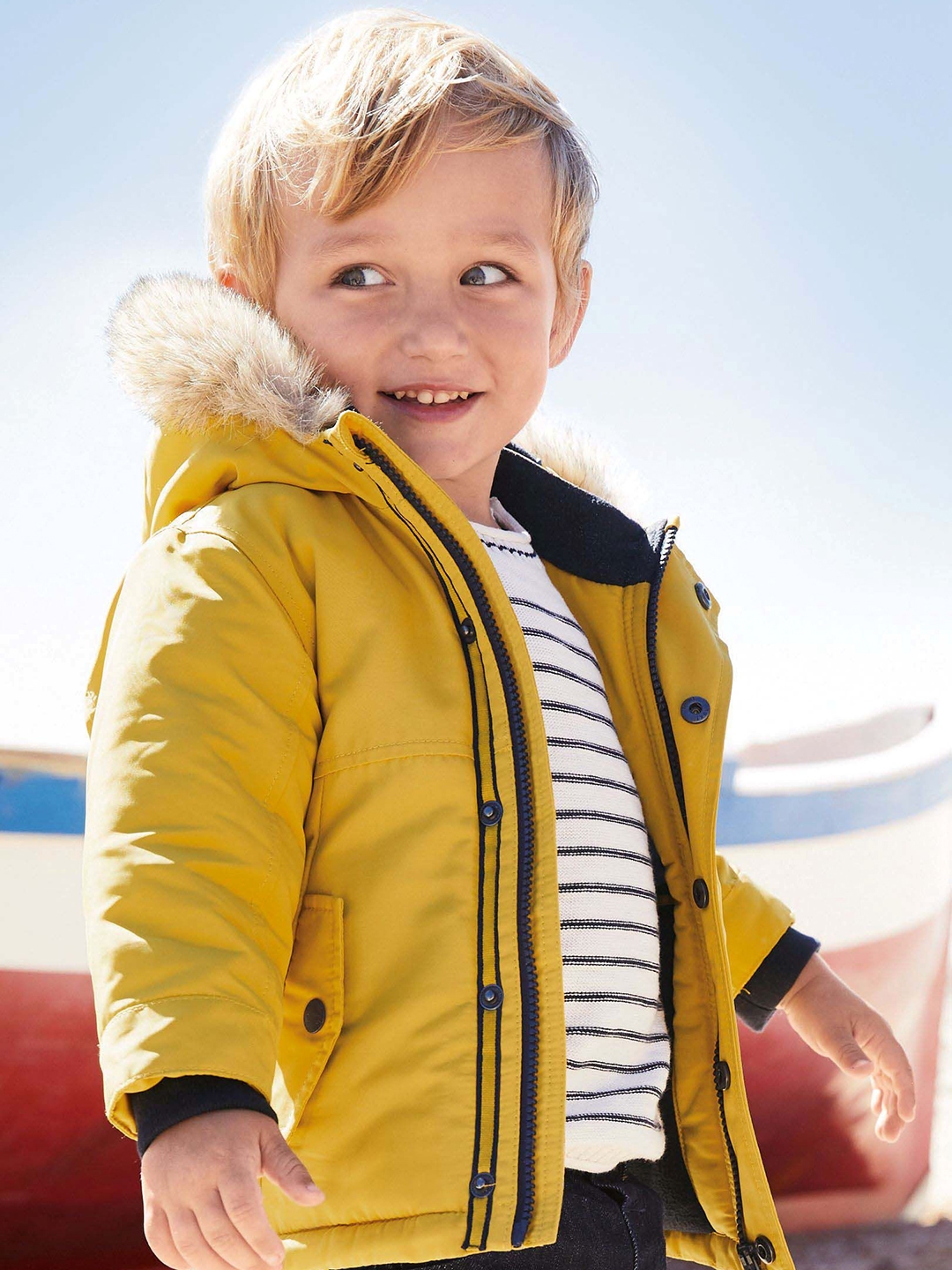 Buy next Boys Yellow Solid Parka Jackets for Boys 7641340 Myntra