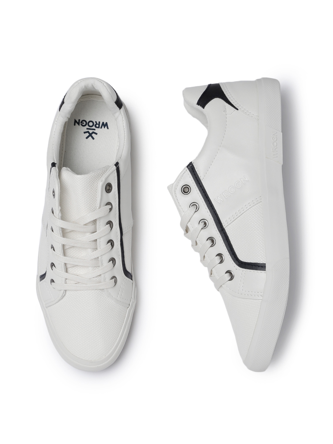 wrogn shoes white