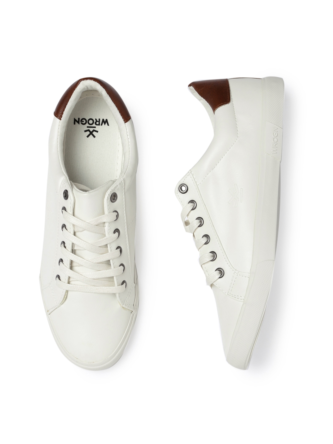 WROGN Men White Sneakers - Casual Shoes 