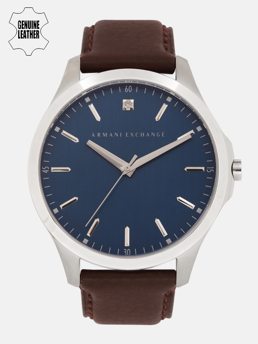 Armani exchange blue clearance face watch