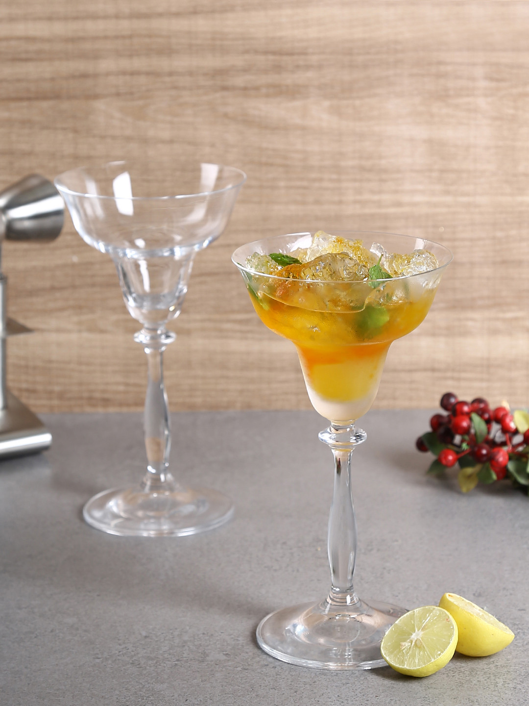 Angela Crystal Martini Glass Lead free 185 ml Set of 2