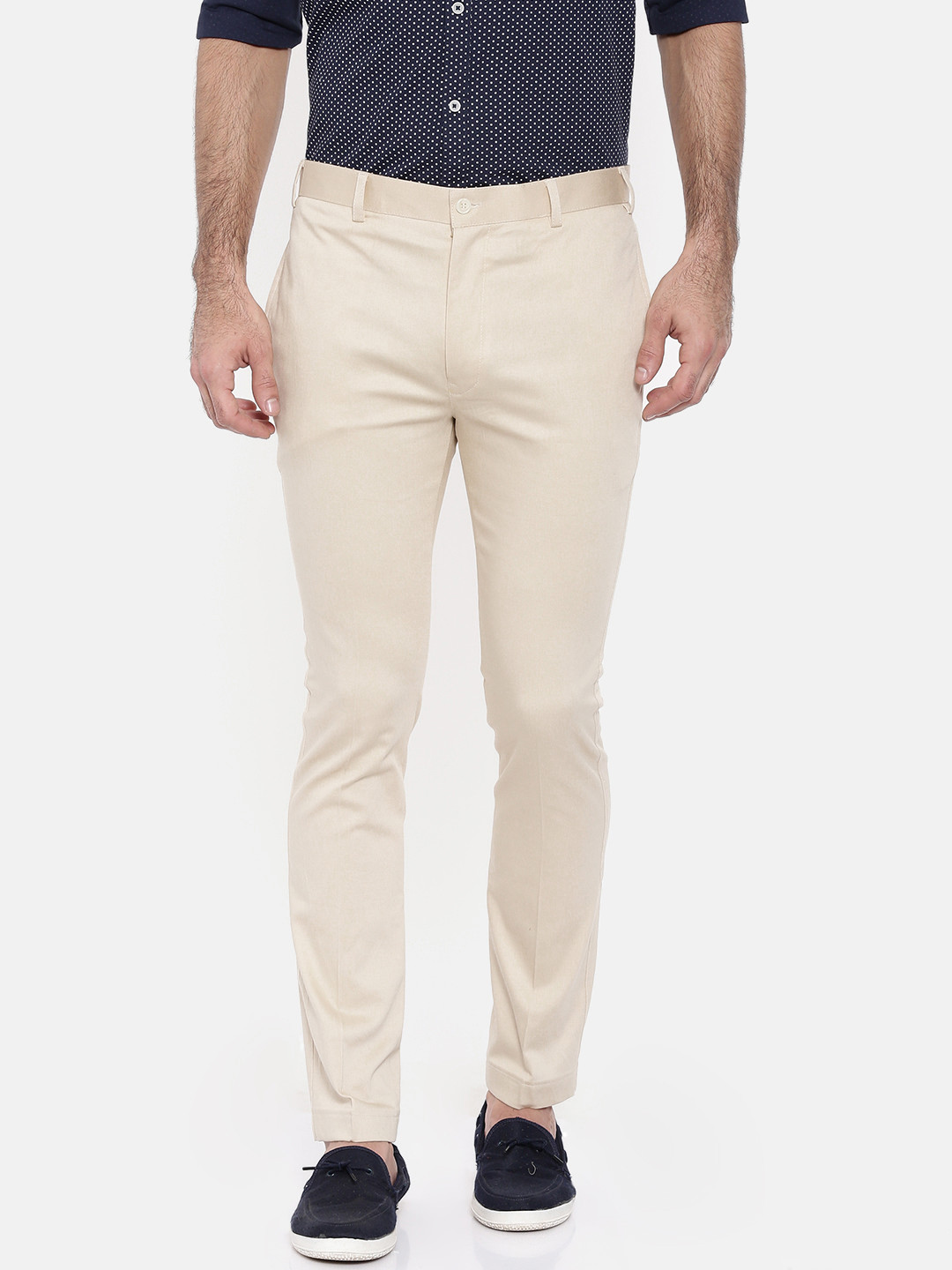 cream skinny chinos