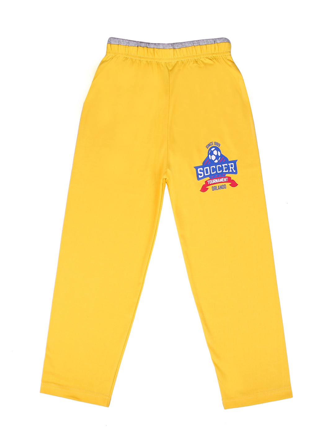 SWEET ANGEL Kids Yellow Solid Track Pant