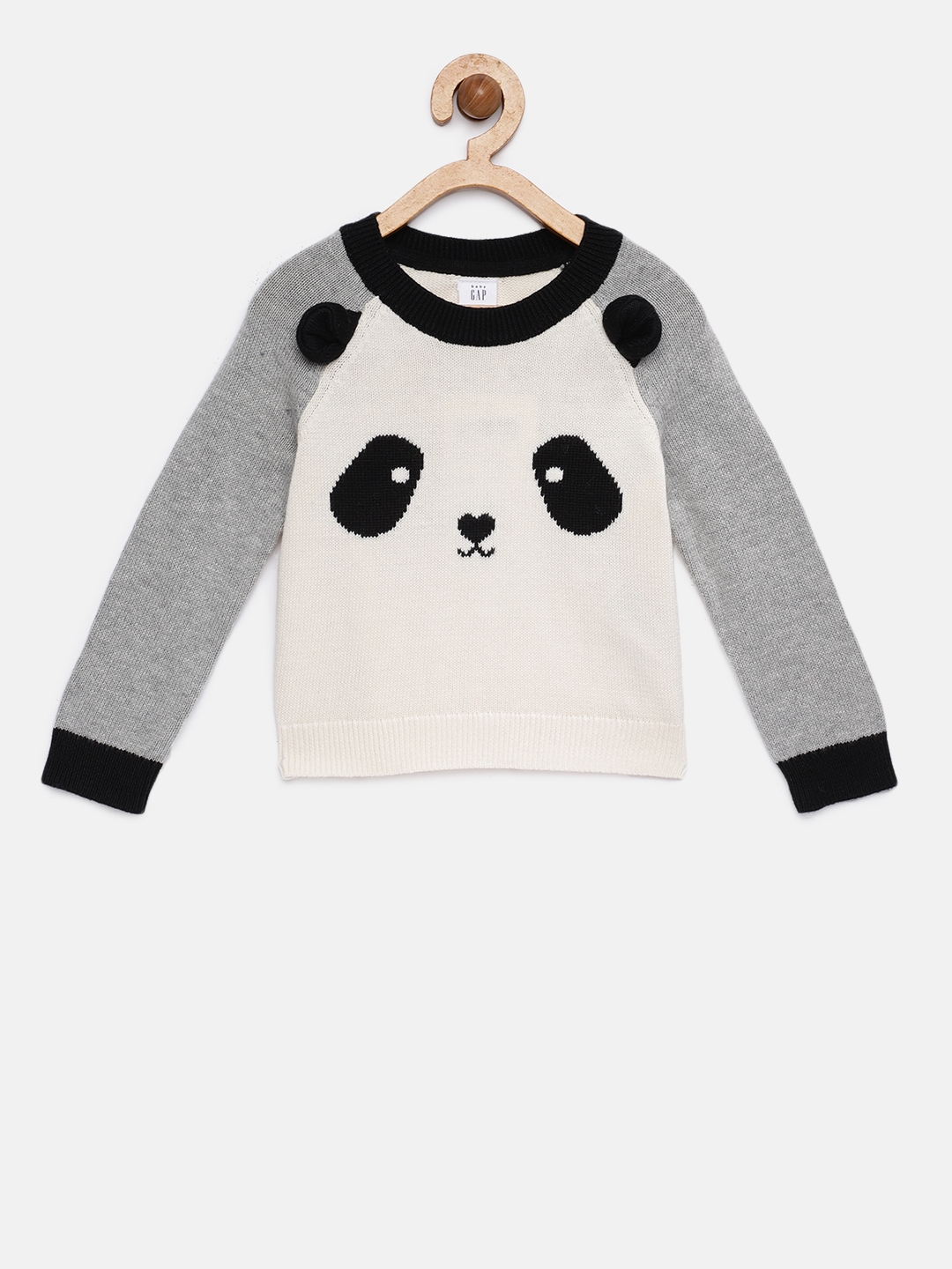 Buy GAP Baby Girls' Panda Raglan Sweater - Sweaters for Girls 7663297 |  Myntra