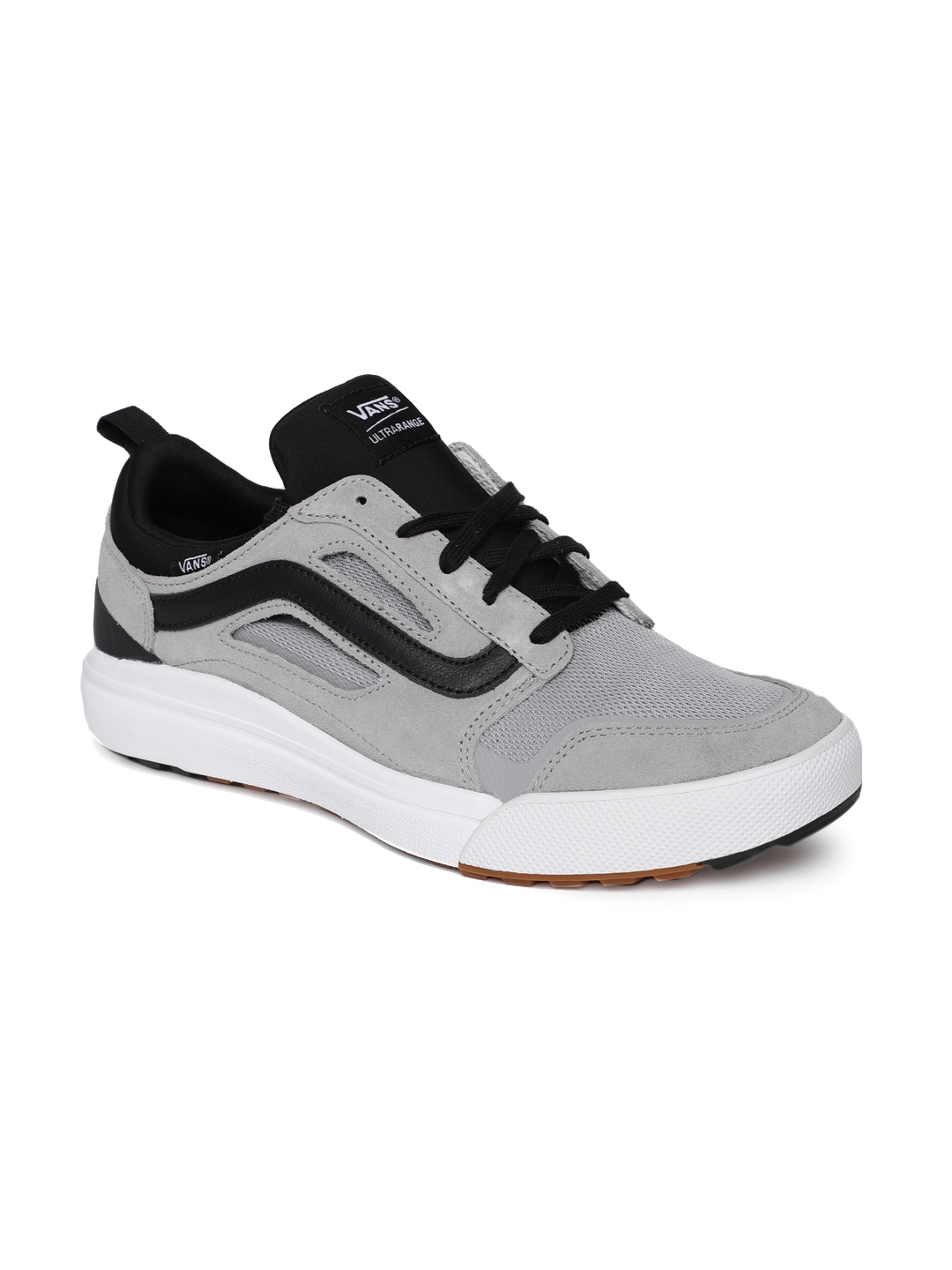 vans running shoes grey