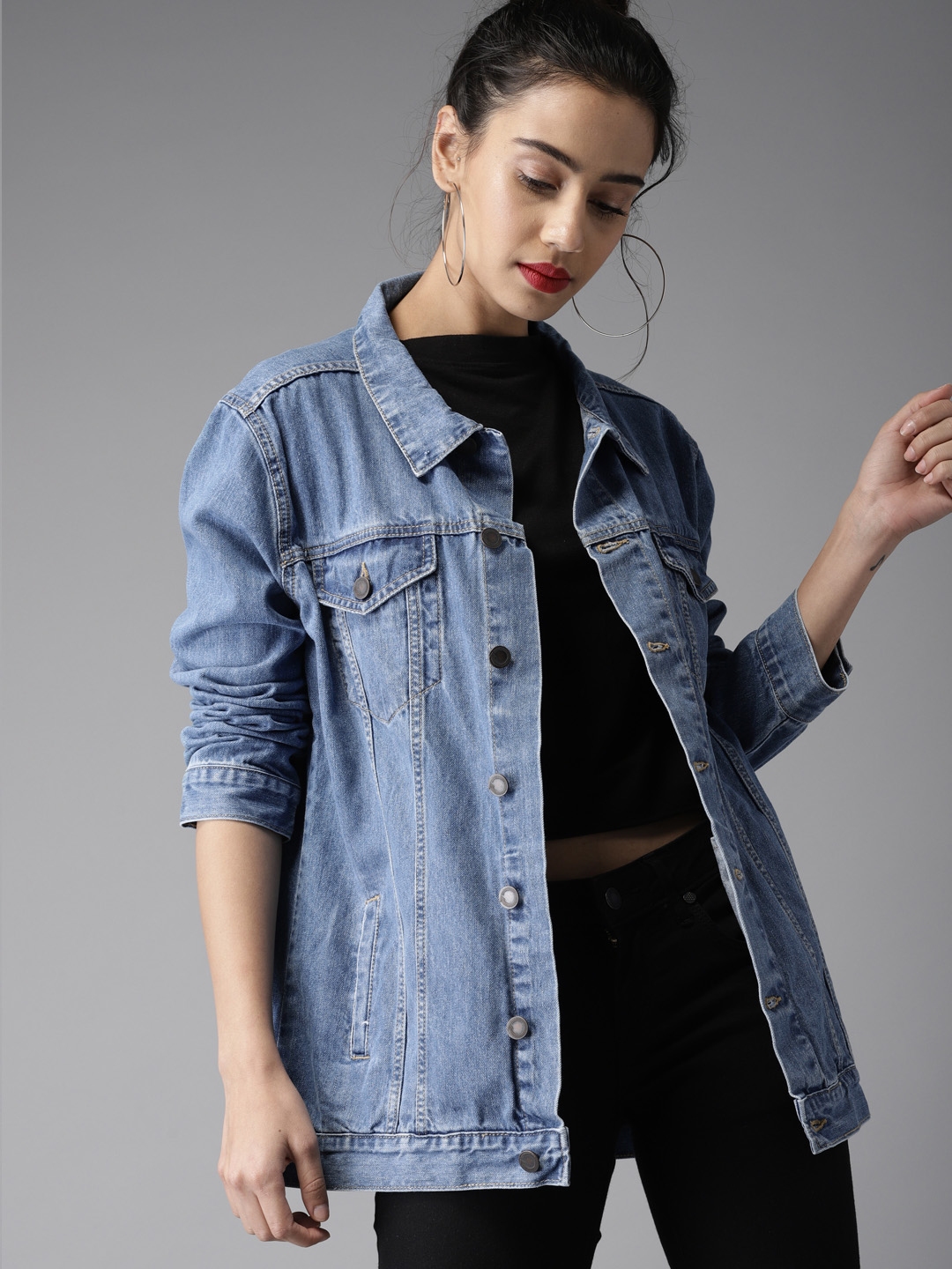 Moda rapido denim jackets sale