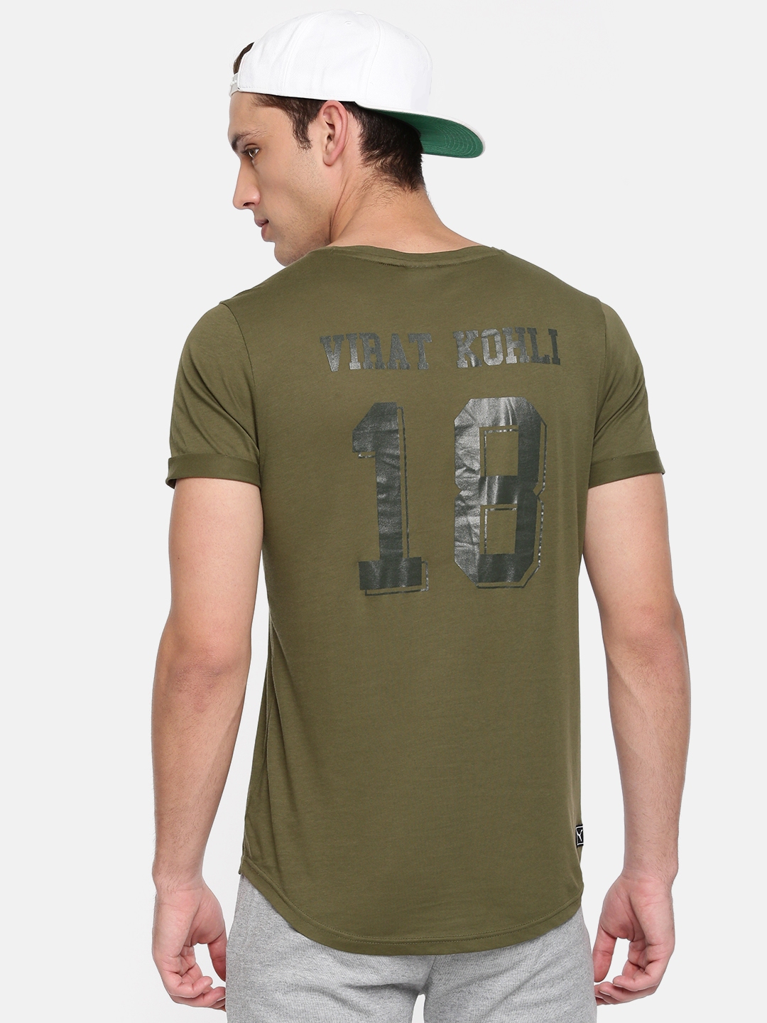 Buy Puma Men Olive Green One8 Vk T Shirt Tshirts For Men 7680298