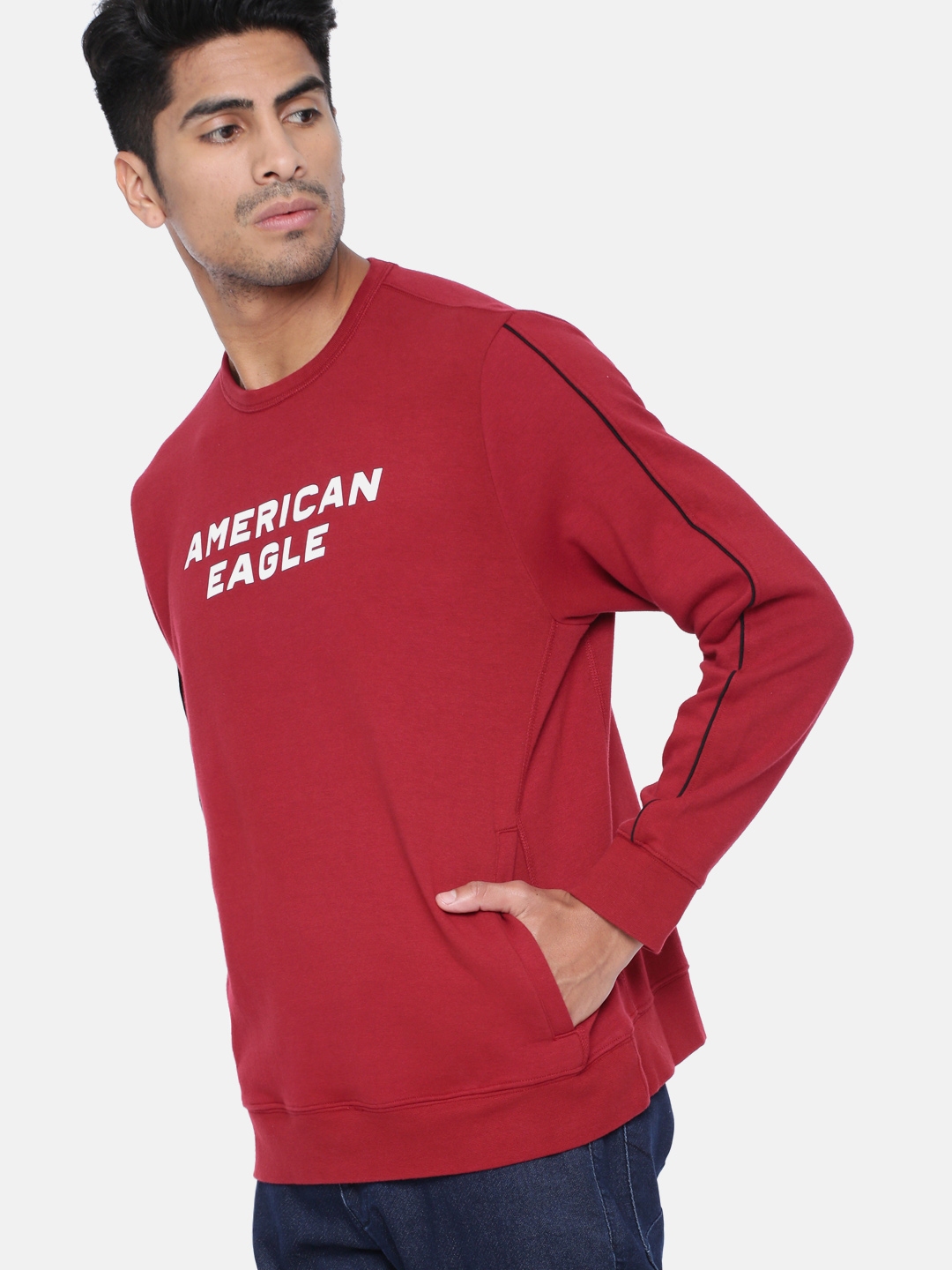american eagle red sweatshirt