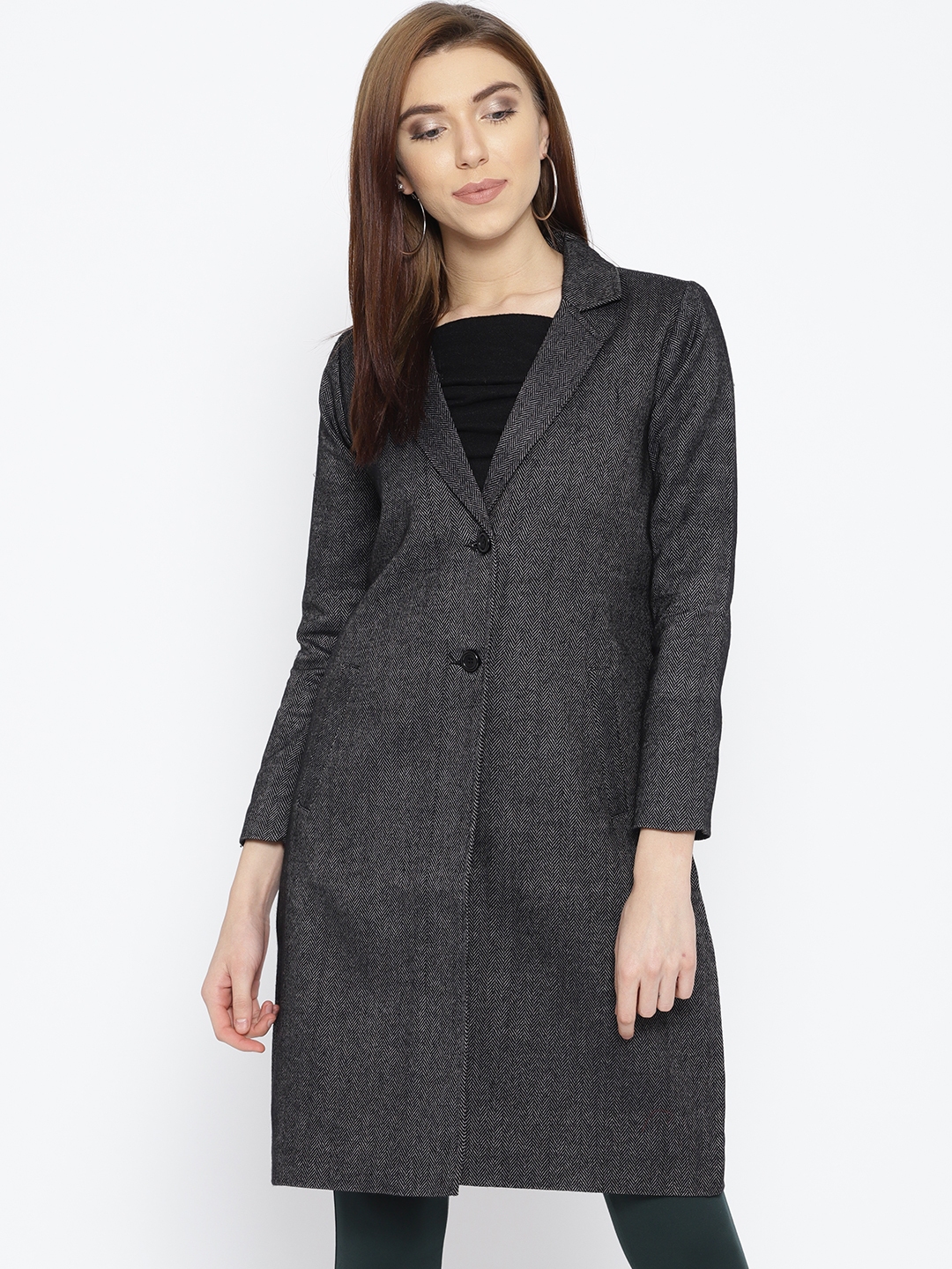 Dark clearance grey overcoat