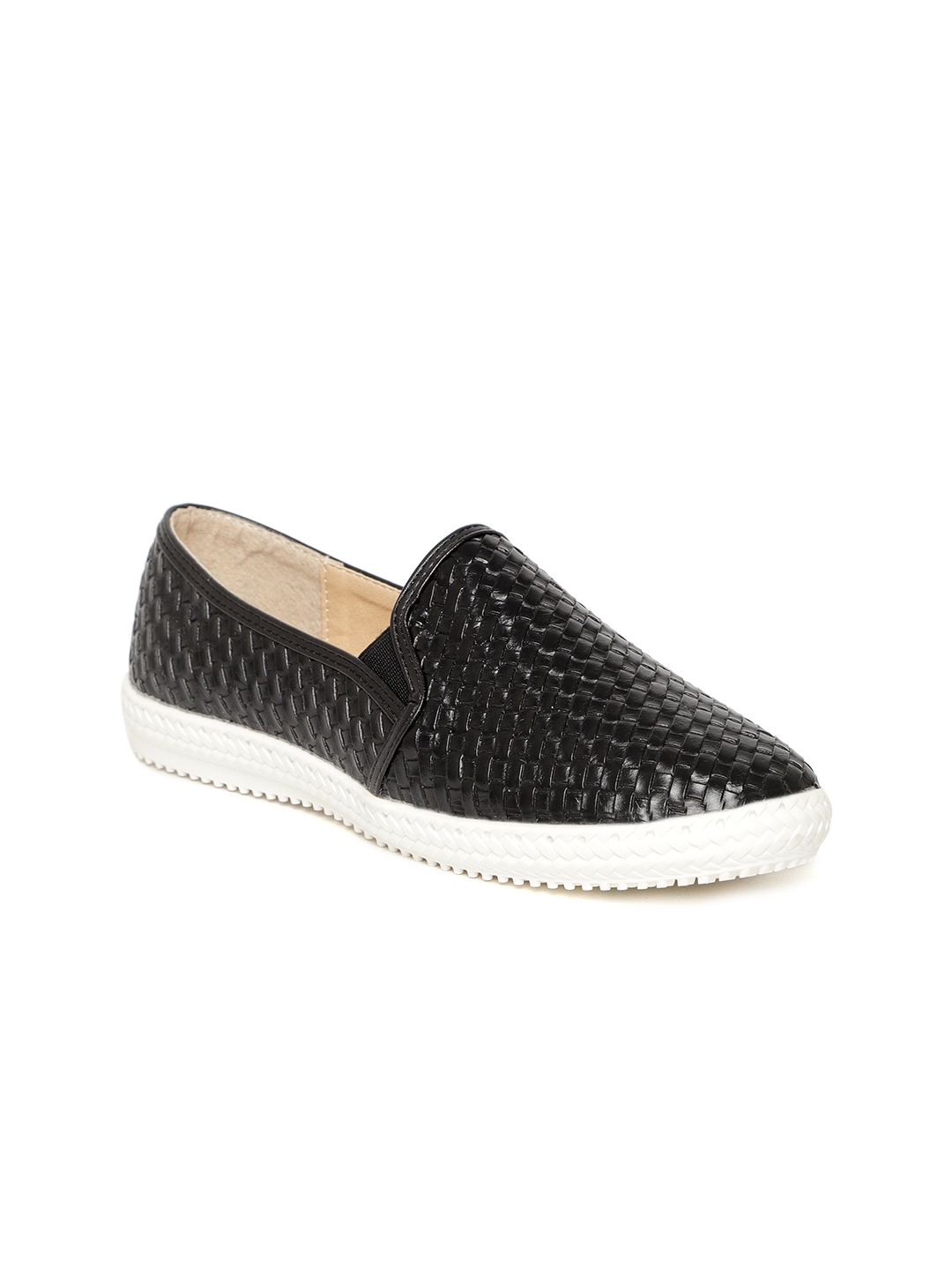 textured slip on sneakers