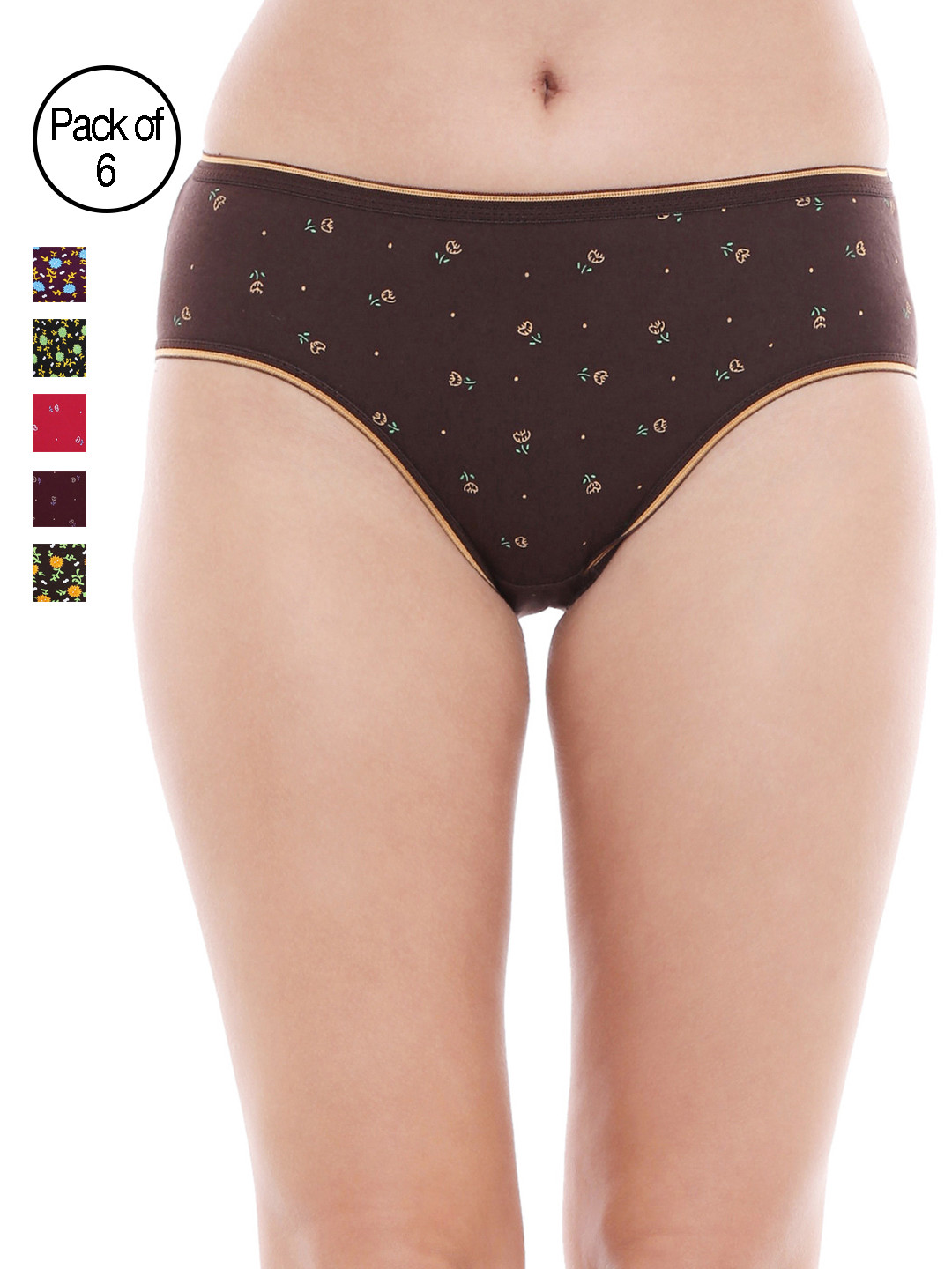 Bodycare Pack of 6 Assorted Briefs E400500D