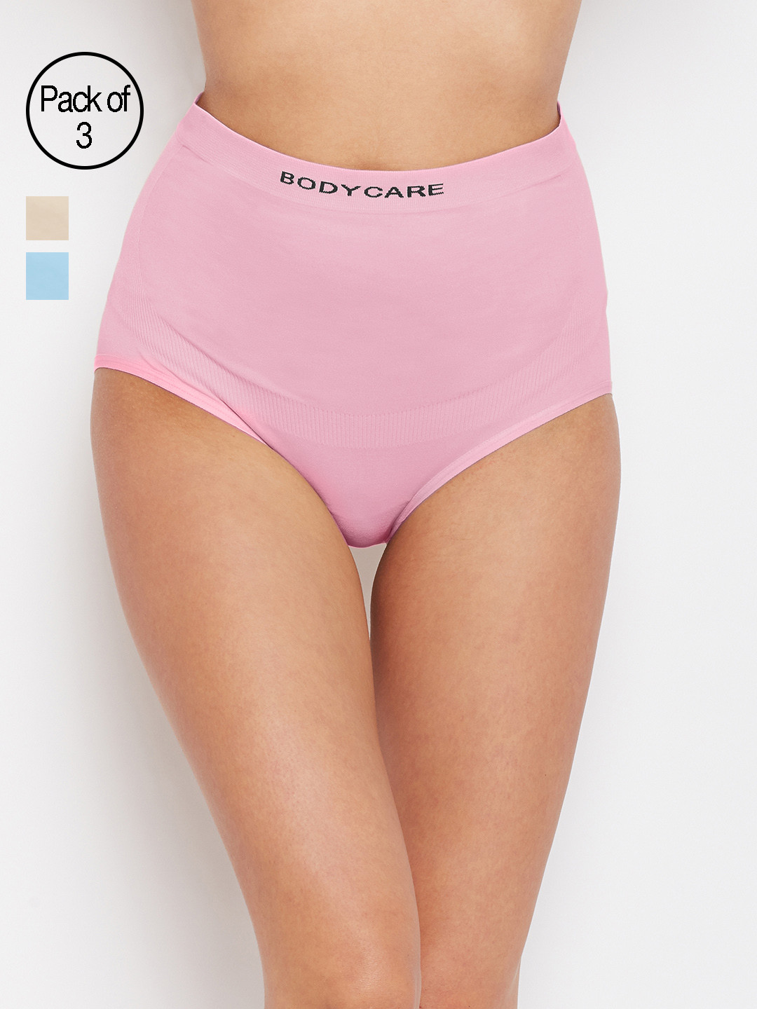 Bodycare Pack of 3 Assorted Seamless Maternity Briefs ES16C